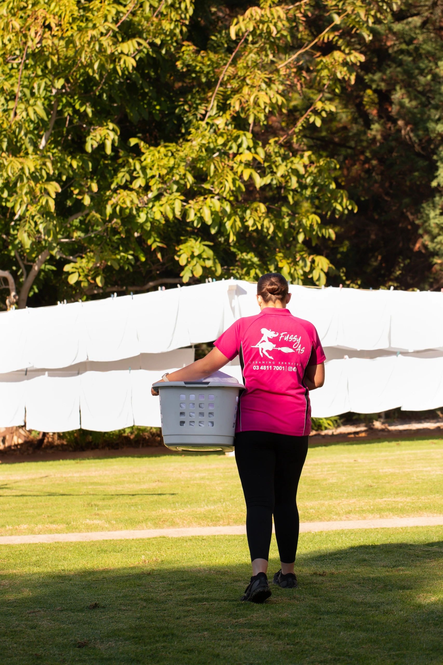 Laundry services — washing, drying, ironing